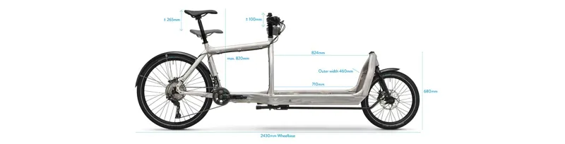 Bullitt Original Classic Black Alfine 8 Speed Cargo Bike 2021 in Black-1