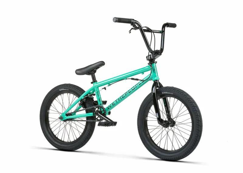 Wethepeople CRS FS Freestyle 18 Inch Wheel BMX Bike 2023 in Metallic Soda Green -1