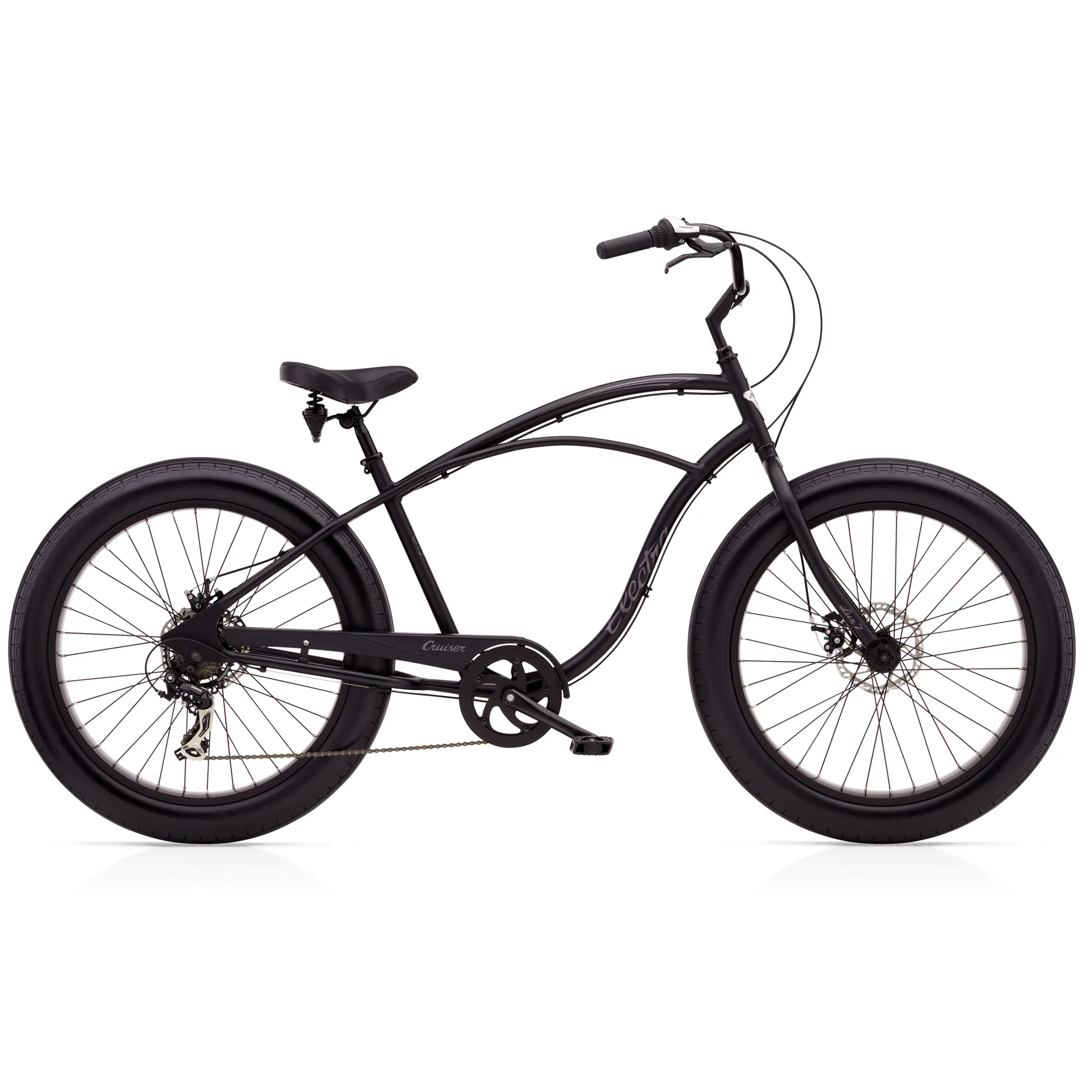 Electra Lux Fat 7D Hybrid Bike 2022 in Black - Main Image