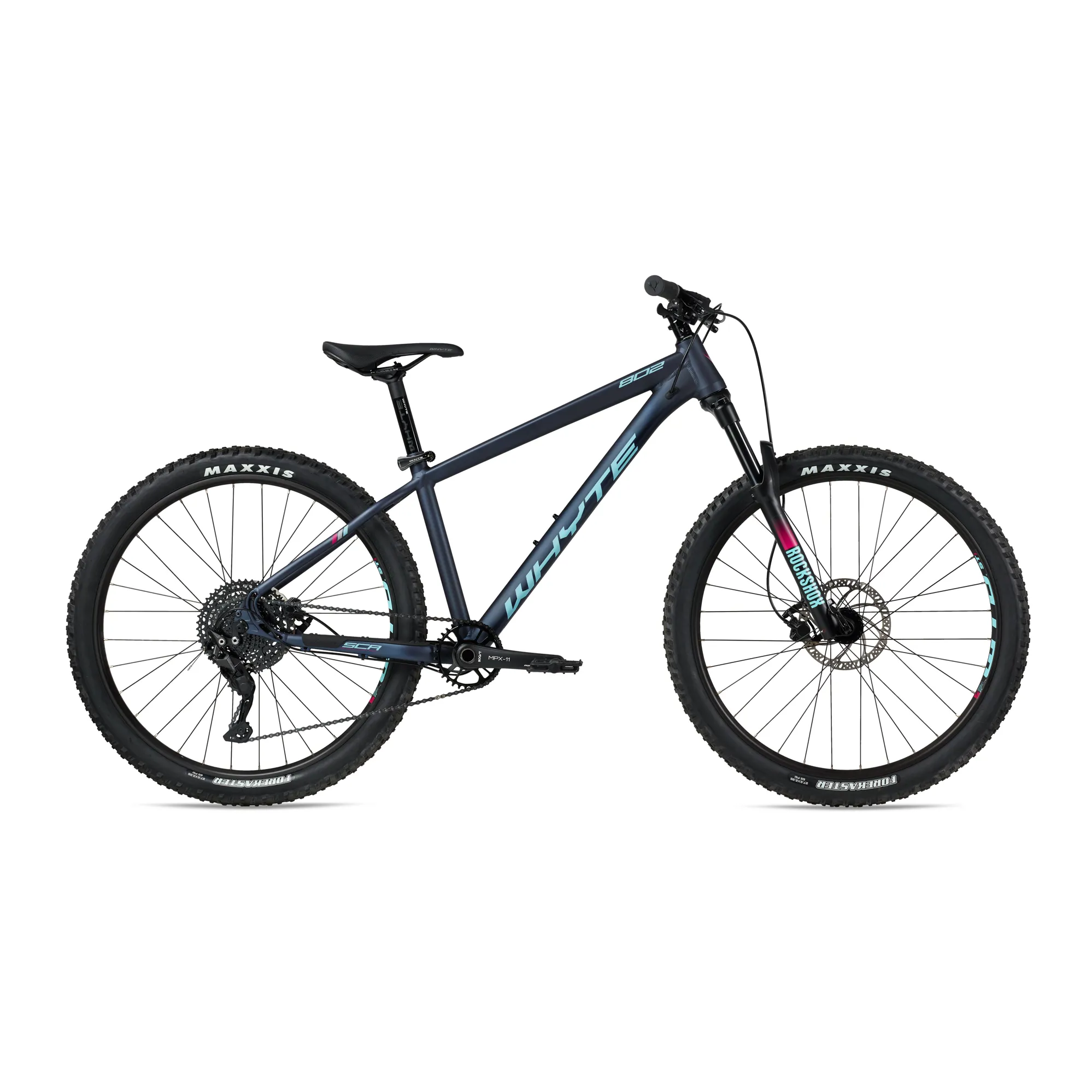 Whyte 802 V3 Compact Hardtail Mountain Bike 2021 in Matt Midnight