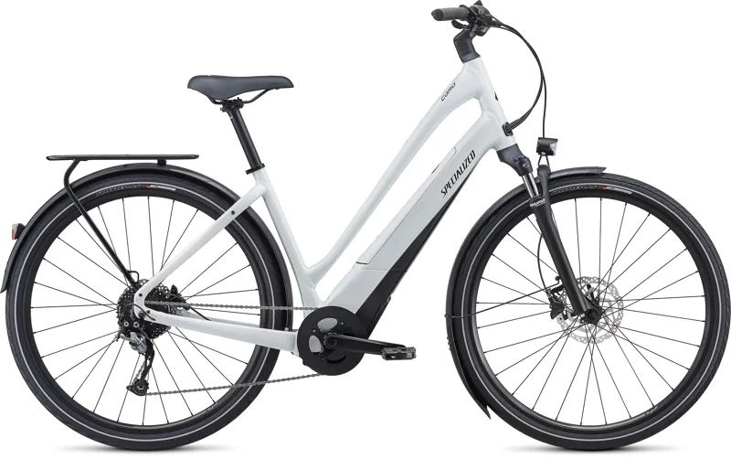 Specialized Turbo Como 3.0 Low-Entry Electric Hybrid Bike 2021 in White