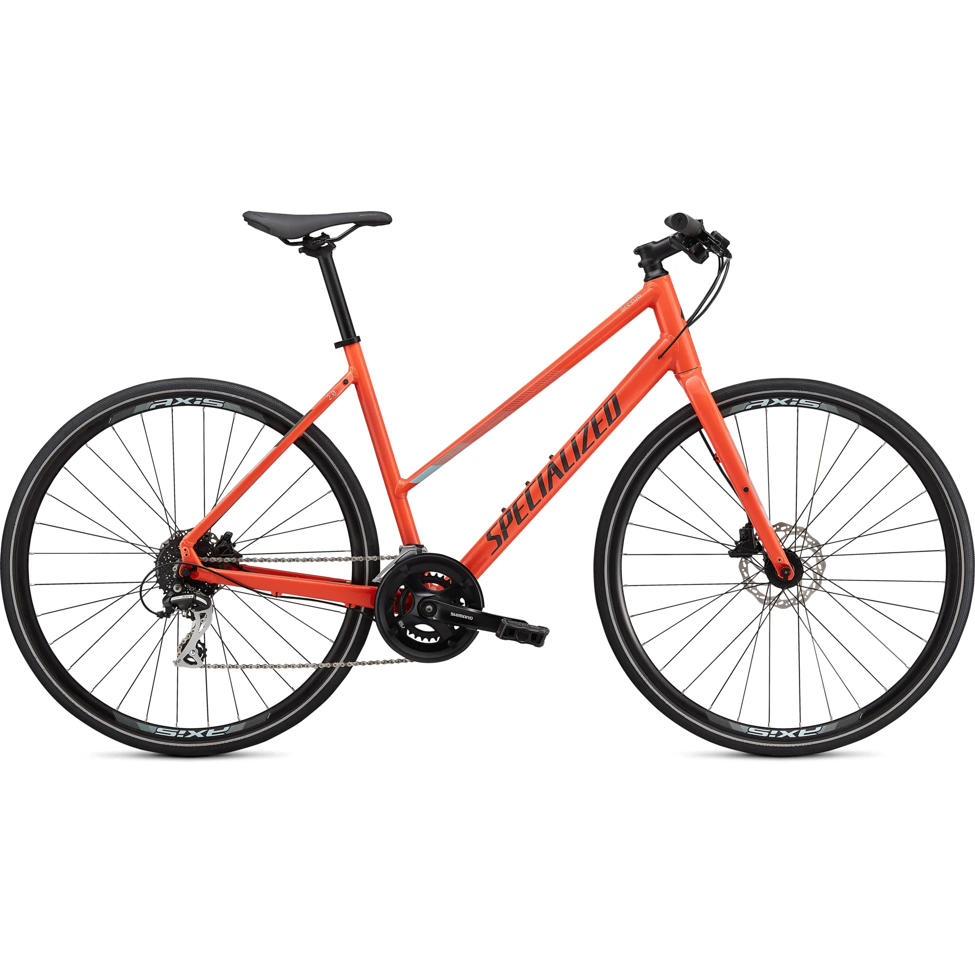 SPECIALIZED SIRRUS STEP THROUGH WOMENS HYBRID BIKE 2021 IN CORAL