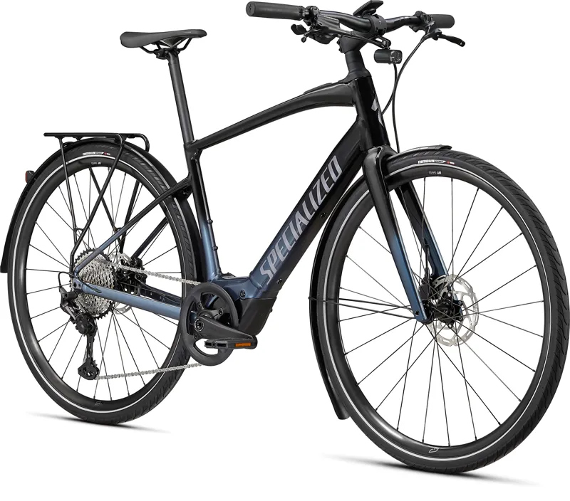 Specialized Turbo Vado SL 5.0 EQ Electric Hybrid Bike 2021 Black and Blue-1