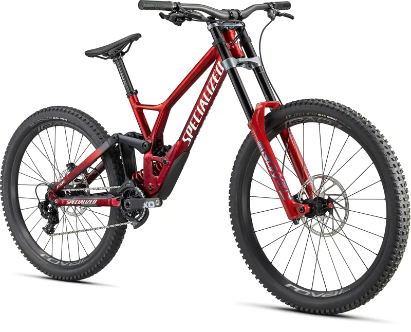 Specialized Demo Race Full Suspension MTB 2021 in Red/White-1