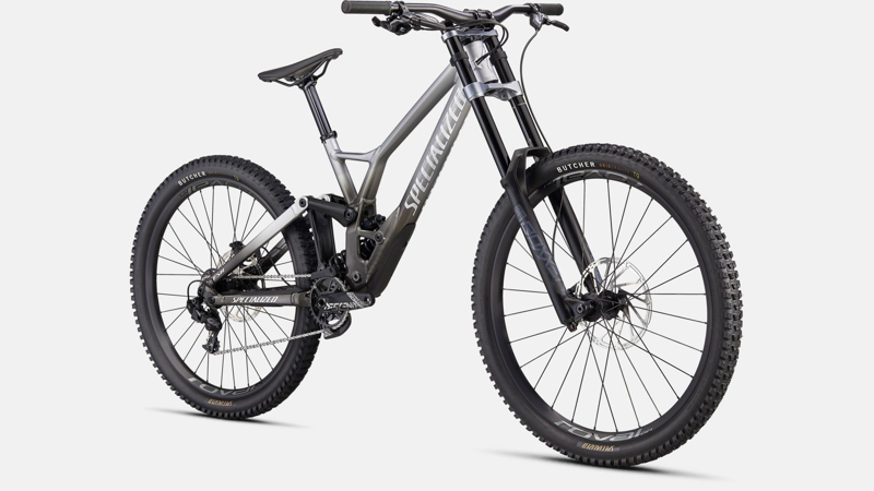 Specialized Demo Expert Full Suspension Mountain Bike 2023 in Gloss Silver Dust-1