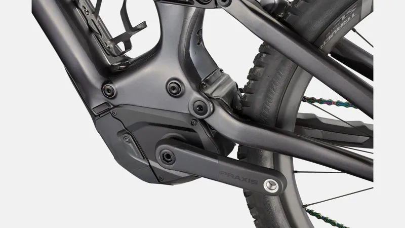 S-Works Turbo Levo Electric Carbon Full-Suspension Mountain Bike 2023 in White Silver Chrome Silver-3