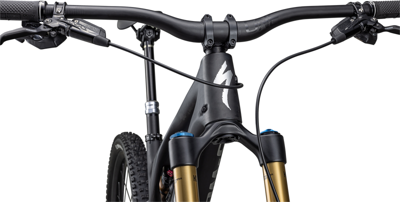 Specialized S-Works Stumpjumper EVO Full Suspension Mountain Bike 2024 in Carbon Black/Limestone-6