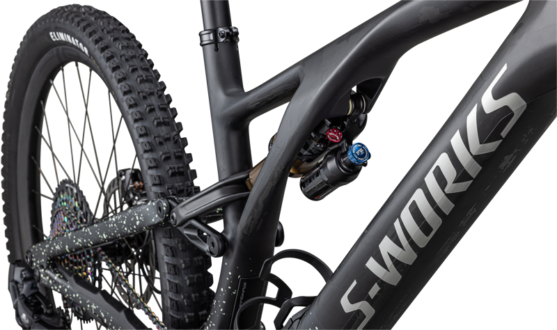 Specialized S-Works Stumpjumper EVO Full Suspension Mountain Bike 2024 in Carbon Black/Limestone-5
