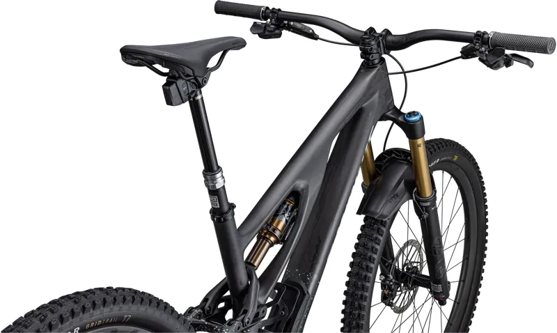 Specialized S-Works Stumpjumper EVO Full Suspension Mountain Bike 2024 in Carbon Black/Limestone-3