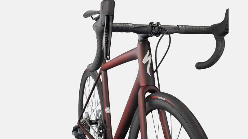 Specialized Aethos Pro Force eTap AXS Carbon Road Bike 2023 in Maroon-2