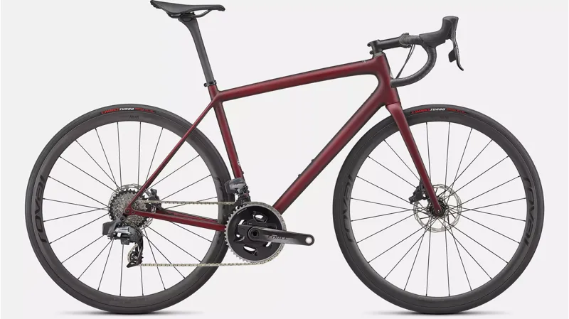 Specialized Aethos Pro Force eTap AXS Carbon Road Bike 2023 in Maroon