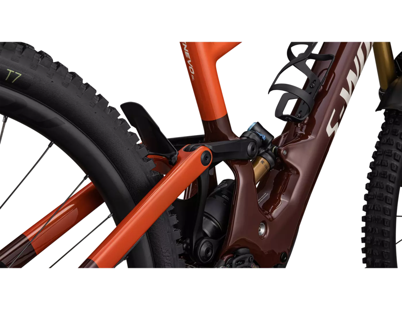 Specialized S-Works Turbo Kenevo SL 2 Full Suspension Electric Mountain Bike 2024 in Rusted Red/Redwood-6