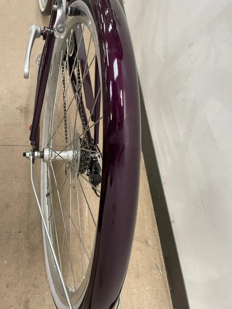 EX-DISPLAY Dawes Cambridge Ladies Step Through Hybrid Bike 17inch 2022 in Plum -3