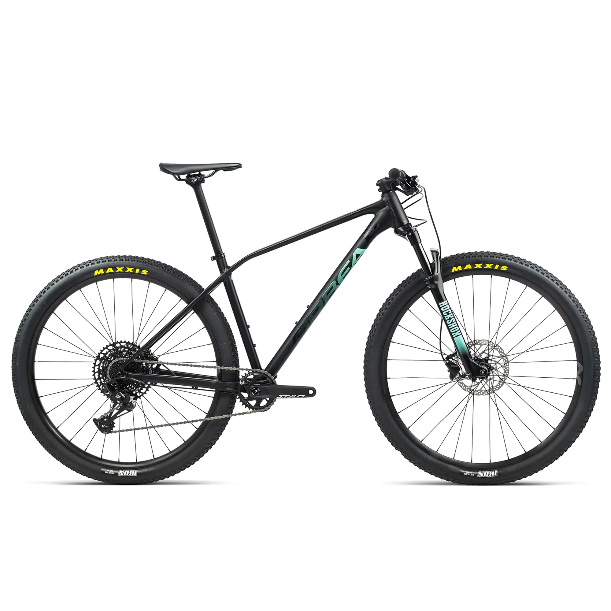 Orbea Alma H10-Eagle Unisex XC Hardtail MTB in Black Size Large