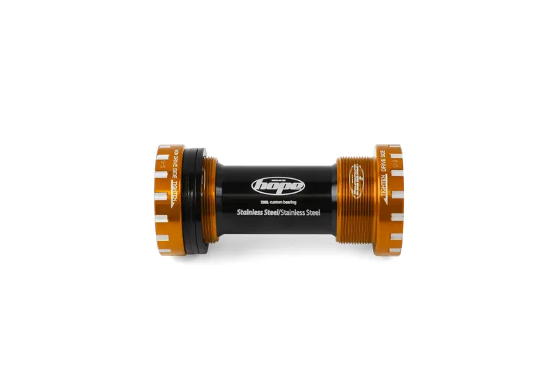 Balfes Bikes Hope Bottom Bracket Stainless 68/73mm in Gold | Free postage over £30, £10 off first order, price match & 0% finance.