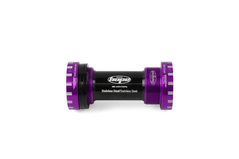 Balfes Bikes Hope Bottom Bracket Stainless 68/73mm in Purple | Free postage over £30, £10 off first order, price match & 0% finance.
