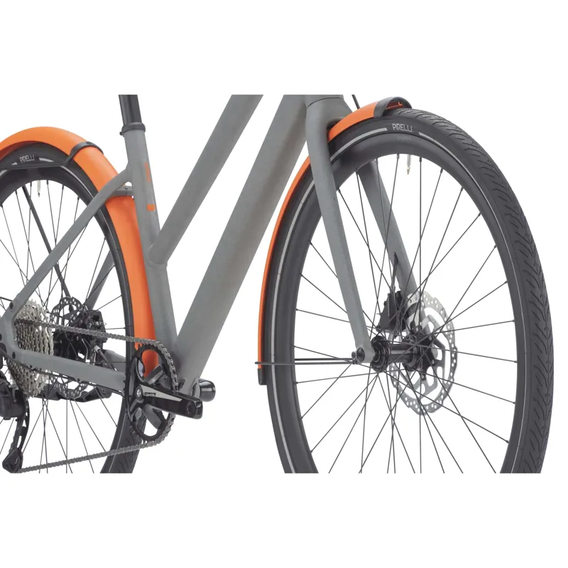 BMC 257 Urbanchallenge Al Four ST Deore Hybrid Bike 2023 in Powder Grey-2