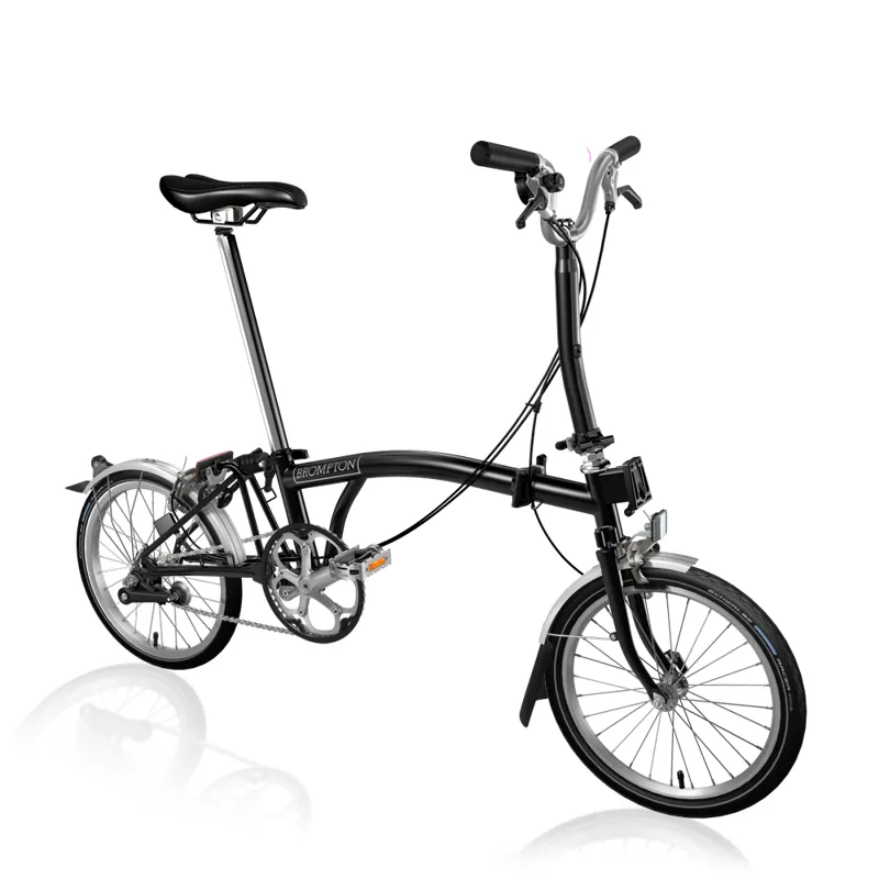 Brompton C Line Utility Mid Folding Bike 2022 in Black
