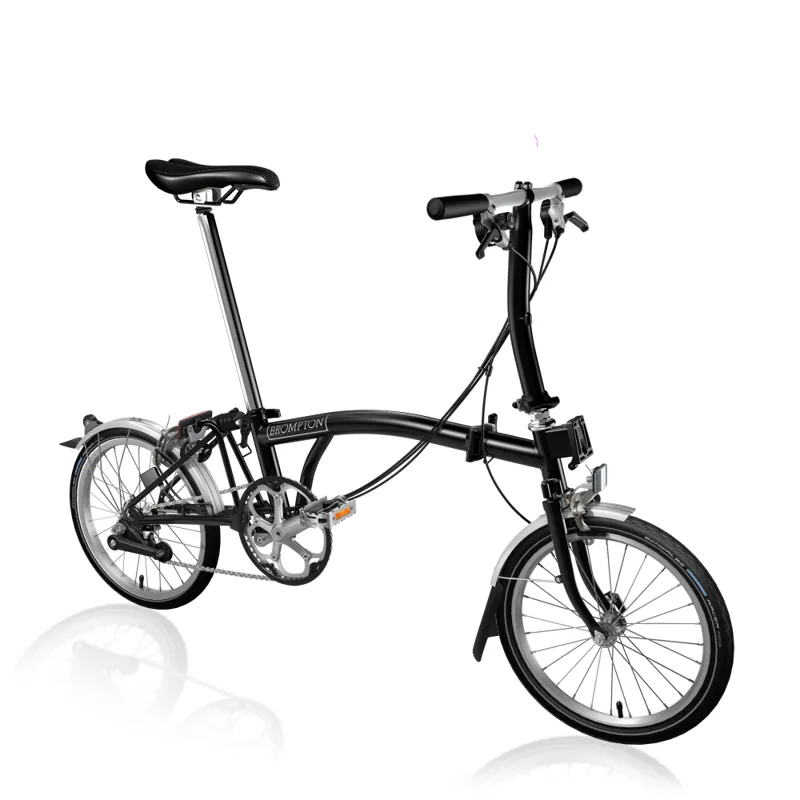 Brompton C Line Explore Low Folding Bike 2022 in Black