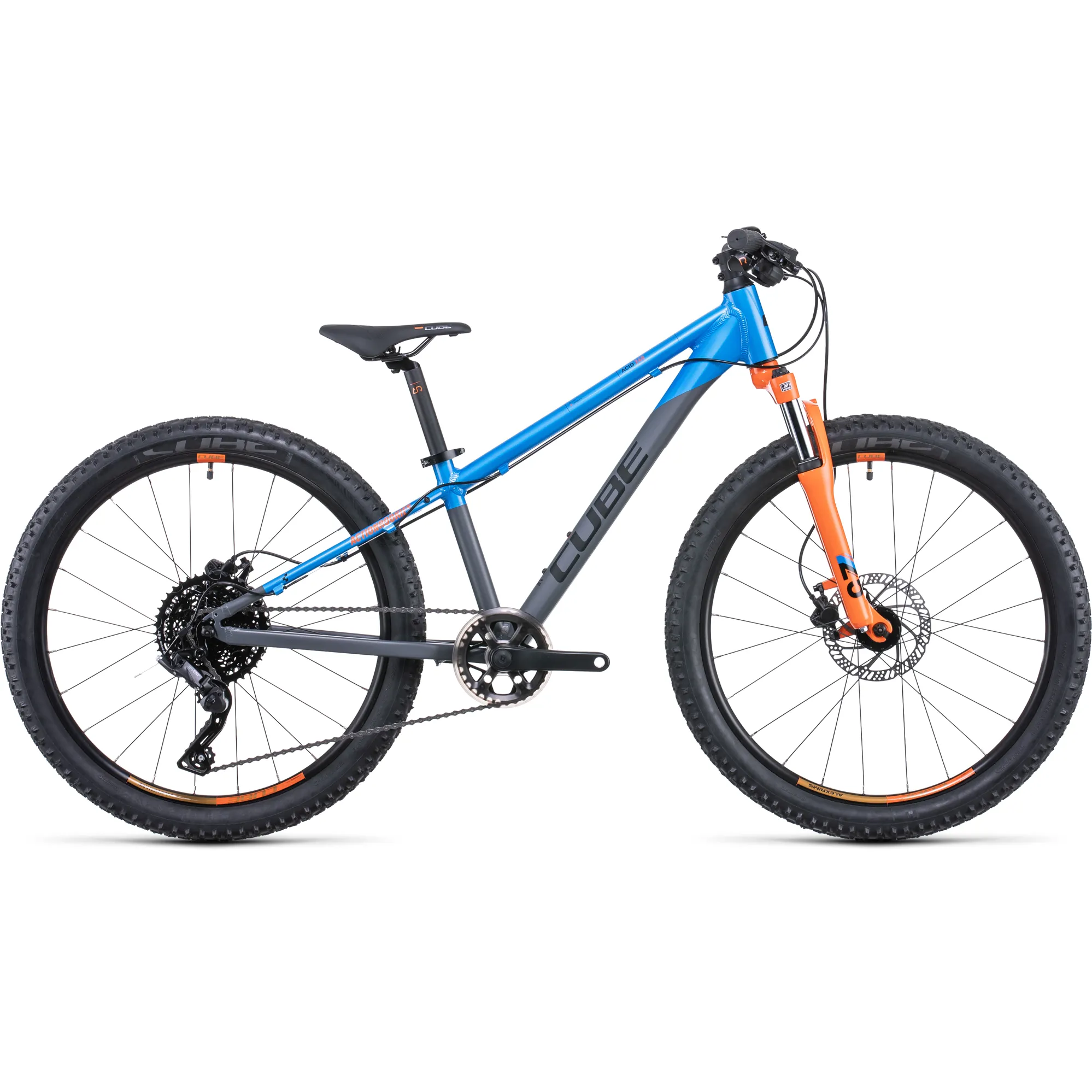 Cube Acid 240 Disc Actionteam Kids Bike 2022 in Blue Orange