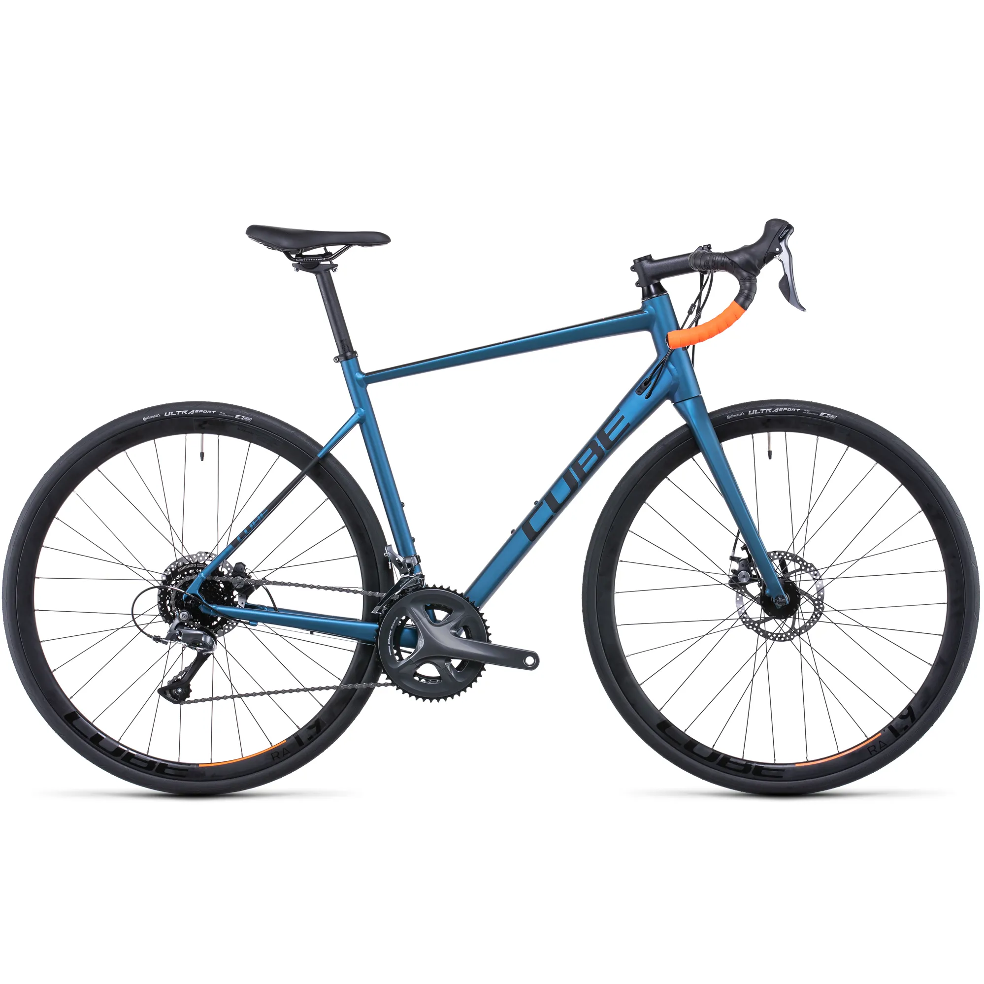 Cube Attain Road Endurance Bike 2022 in Blue - Main Image