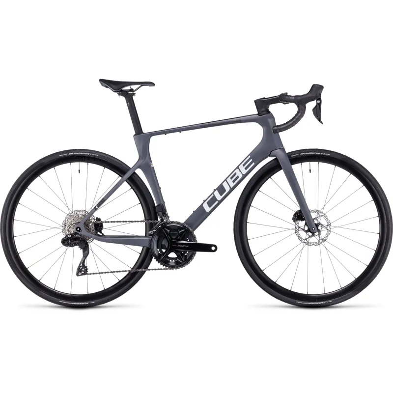 Cube Agree C:62 Carbon Road Bike 2024 in Grey/Black