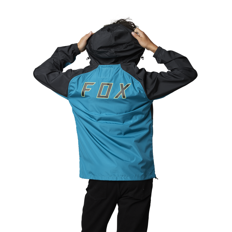 Fox Racing Leed Windbreaker Jacket in Maui Blue-1