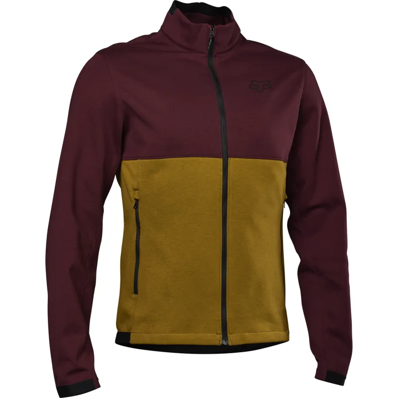 Fox Racing Ranger Fire Crew Fleece Jacket in Dark Maroon