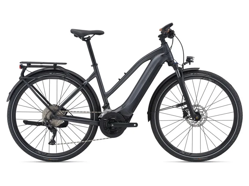 Giant Explore E+ 1 Stagger Frame Electric Bike 2021 in Black