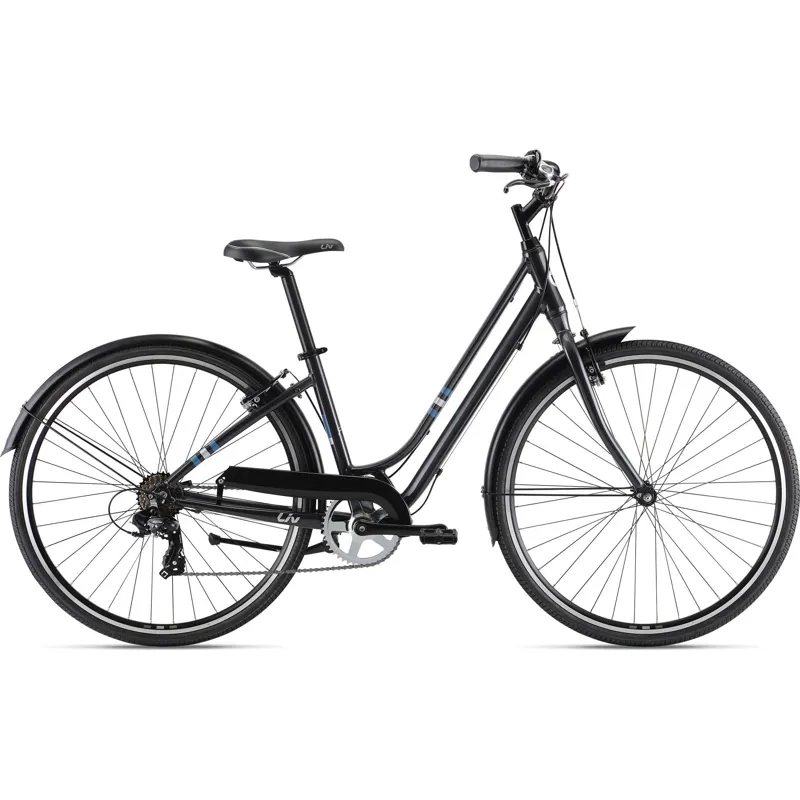 EX DISPLAY Liv Flourish 3 Hybrid Bike Small 2023 in Gunmetal Black