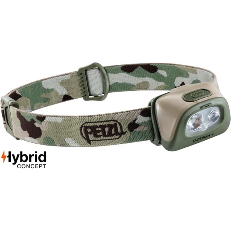 Petzl Tactikka + 350 Lumen Head Torch in Camo Green
