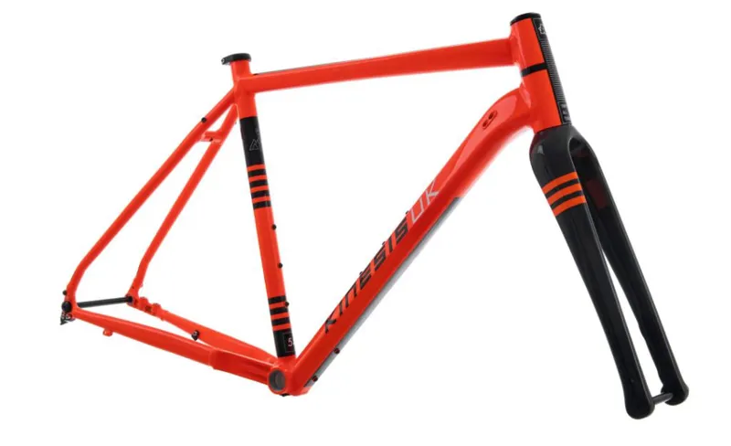 Kinesis Tripster AT Columbus Road Bike Frameset 2023 in Neon Orange-1
