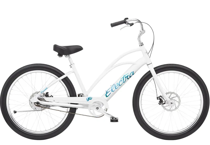 Electra Cruiser Go Step Thru Electric Hybrid Bike 2025 in White 