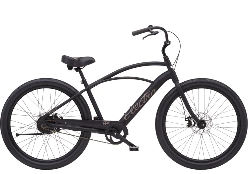 Electra Cruiser Go Step Over Eu Electric Hybrid Bike 2025 in Black Sand 