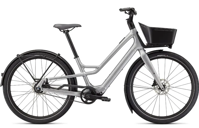 EX DISPLAY Specialized Turbo Como SL 5.0 Electric Hybrid Bike Medium 2023 in Silver 