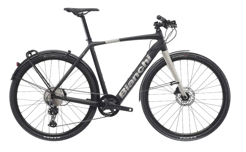 EX DISPLAY Bianchi Impulso e-AllRoad x35+ Electric Hybrid Bike Small 2022 in Black