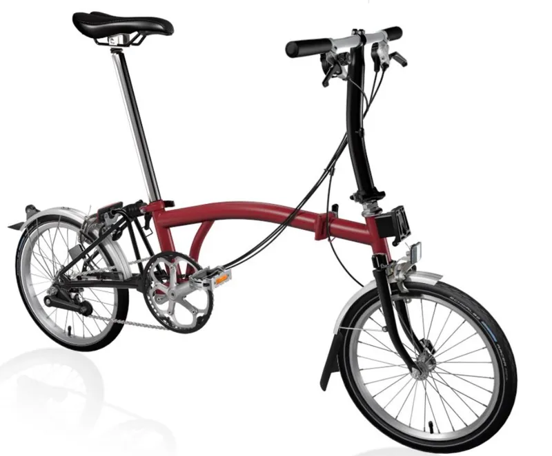 EX DISPLAY Brompton C Line Explore Low Folding Bike 2022 in House Red