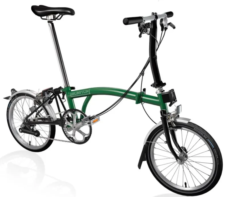 EX DISPLAY Brompton C Line Explore Low Folding Bike 2022 in Racing Green