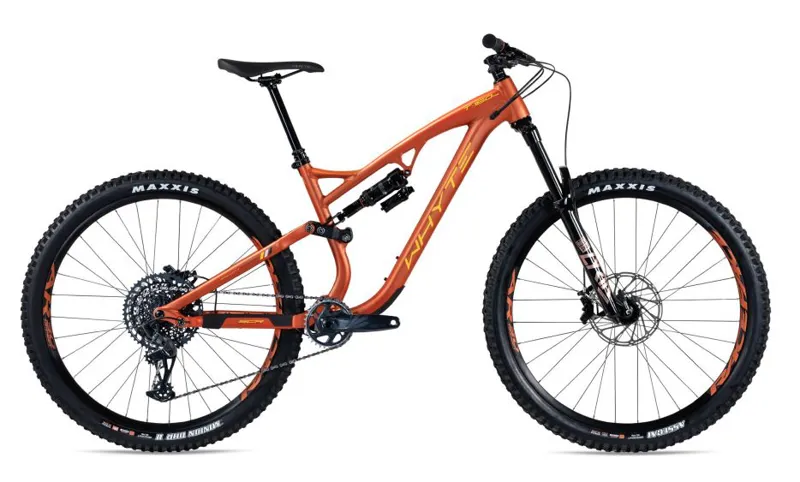 Whyte T-160 RS v2 Enduro Mountain Bike 2022 in Matt Burnt Orange