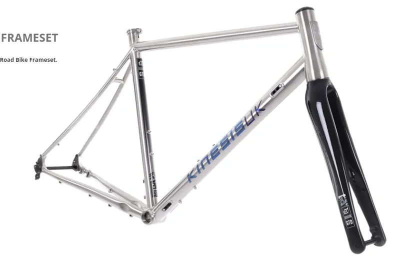 Kinesis GTD v2 Road Bike Frameset 2023 in Silver-1