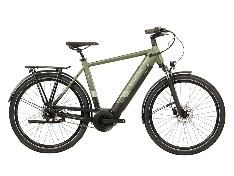 ONE OFF Raleigh Centros Crossbar Hub Gear Electric Hybrid Bike Small 2023 in Green