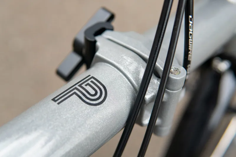 Brompton P Line Urban Mid Folding Bike in Storm Grey-1