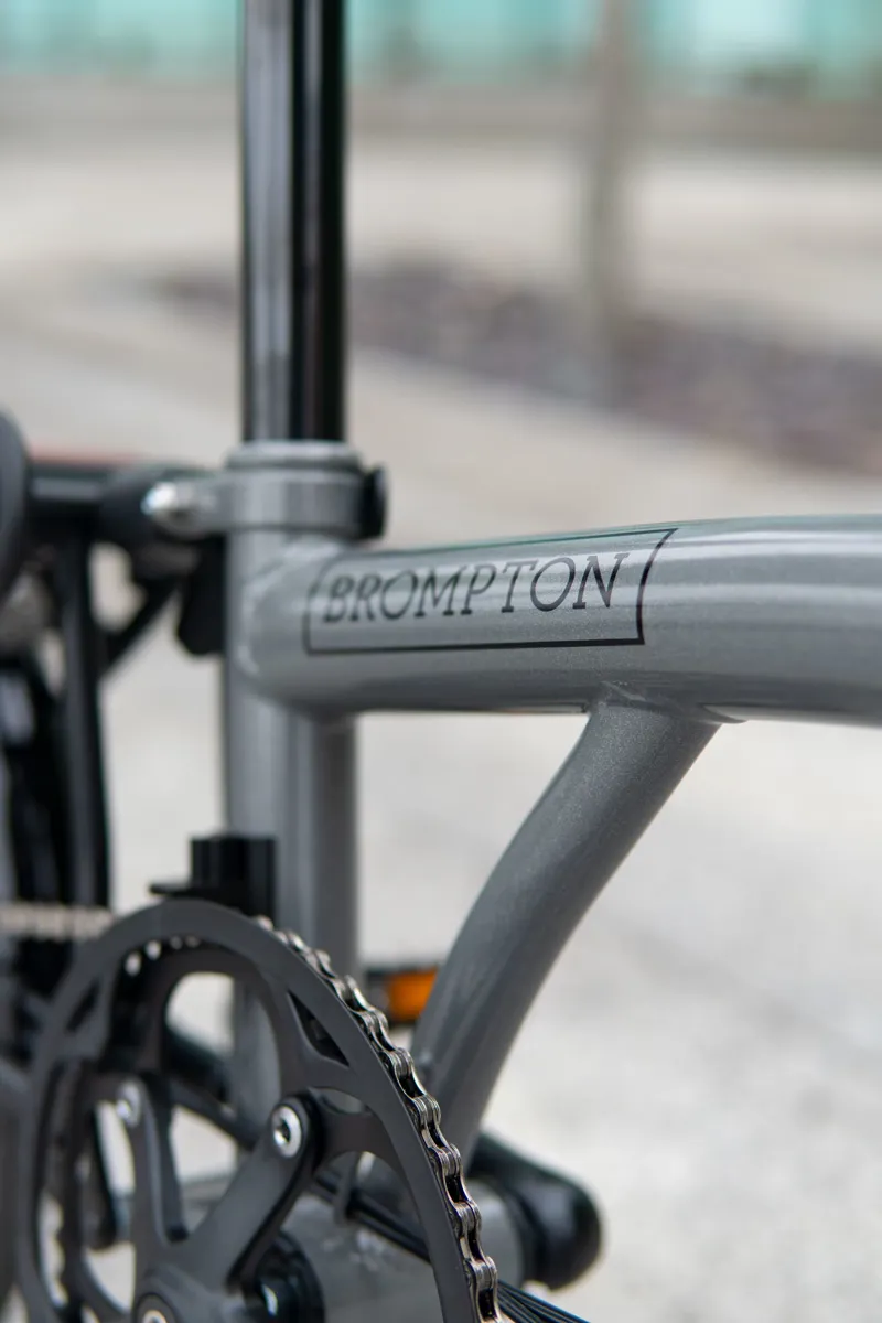 Brompton P Line Urban Mid Folding Bike in Storm Grey-3