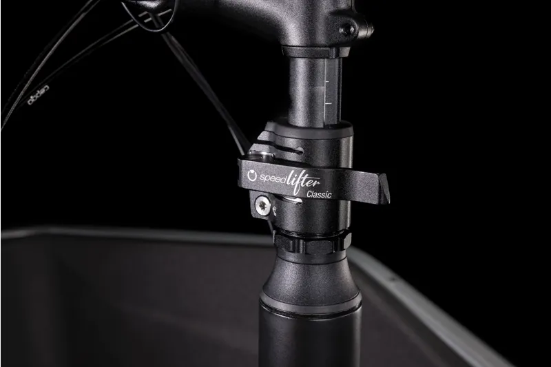 Cube Cargo Hybrid 500 Electric Cargo Bike 2024 in Flash Grey Black-1