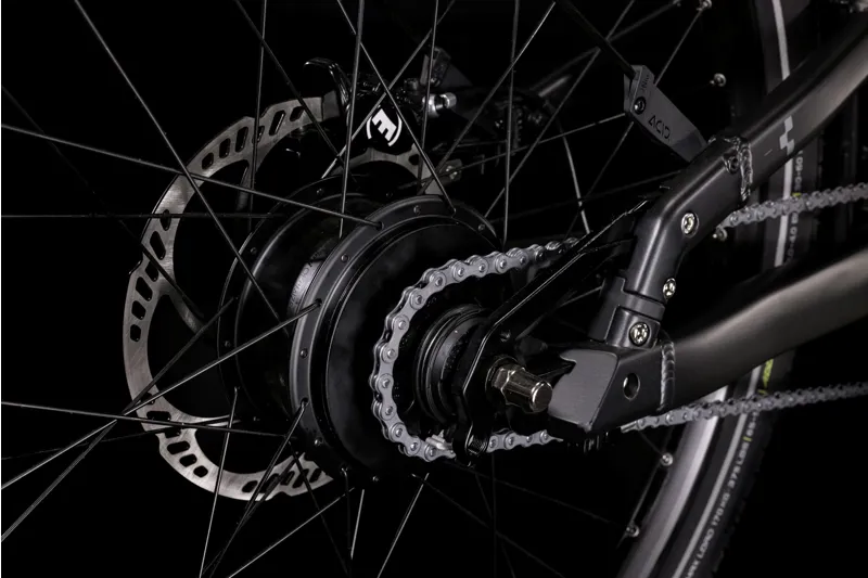 Cube Cargo Hybrid 500 Electric Cargo Bike 2024 in Flash Grey Black-4