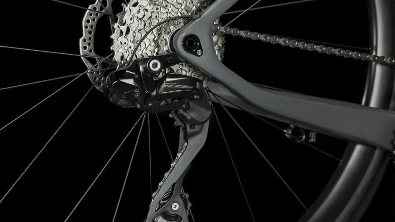 Cube Agree C:62 Carbon Road Bike 2024 in Grey/Black-8