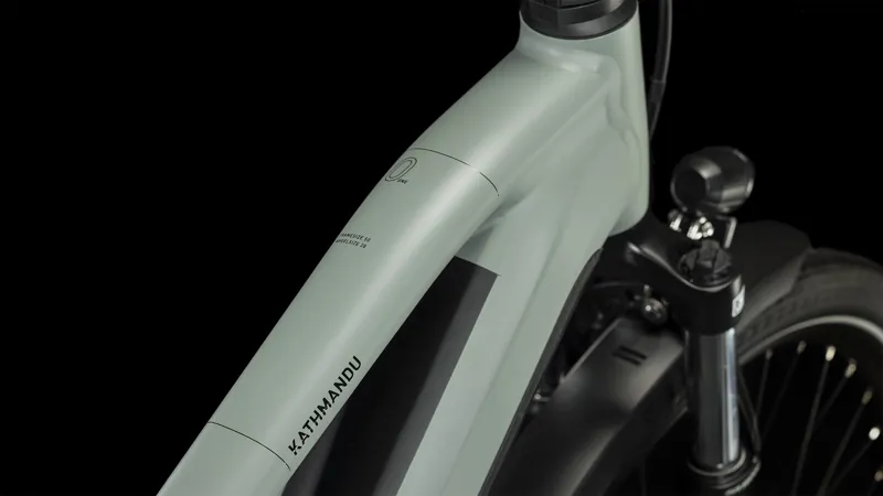 Cube Kathmandu Trapeze Hybrid One 750 Electric Bike 2025 in Swamp Grey-1