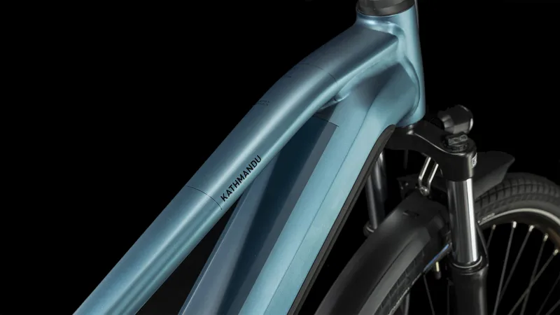 Cube Kathmandu Trapeze Hybrid One 750 Electric Bike 2024 in Blue-1