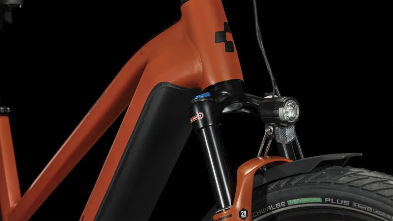 Cube Kathmandu Trapeze Hybrid EXC 750 Electric Bike 2025 in Red/Black-1