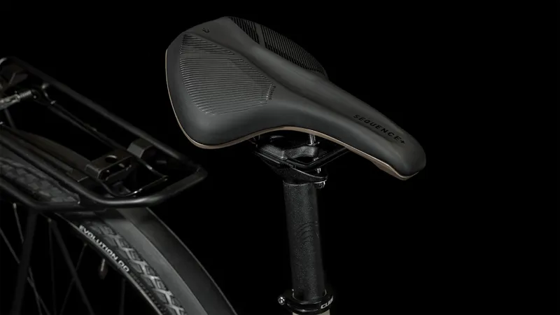 Cube Travel EXC Trapeze Hybrid Bike 2024 in Oat Grey Taupe-6